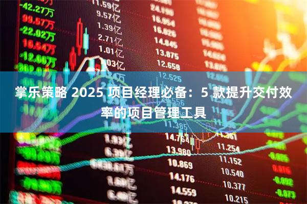 掌乐策略 2025 项目经理必备：5 款提升交付效率的项目管理工具